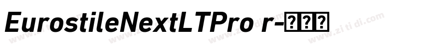 EurostileNextLTPro r字体转换